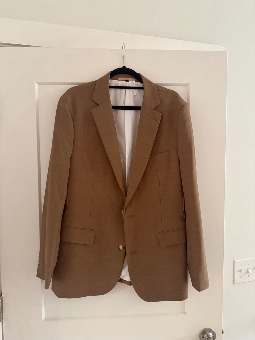 State & Liberty Heathered Cappuccino Stretch Blazer – 42R